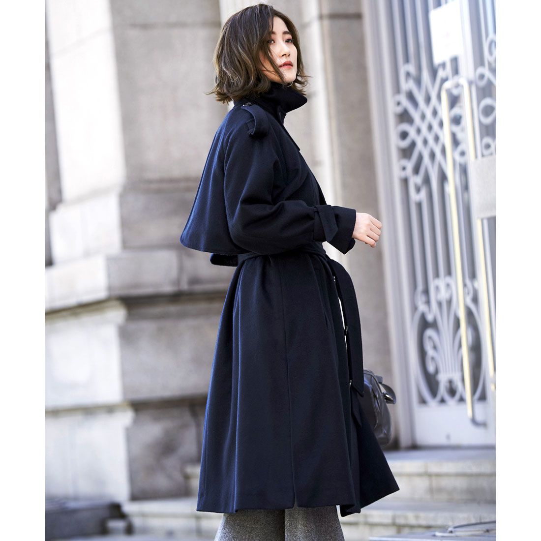 ルイルエブティック RUIRUE BOUTIQUE ロングルーズトレンチコート
