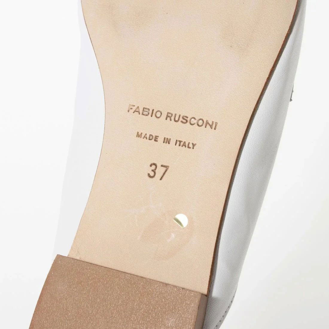 ●ファビオルスコーニ FABIO RUSCONI フラットパンプス （ブラックスムース） ブラックスムース