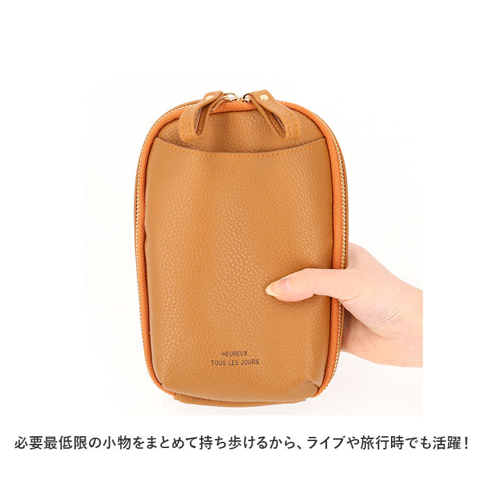 バックヤードファミリー BACKYARD FAMILY 縦型スクエアラウンドスマホショルダー （シルバー） シルバー