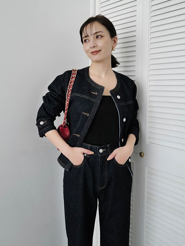 アニュアンス anuans Wide leg denim