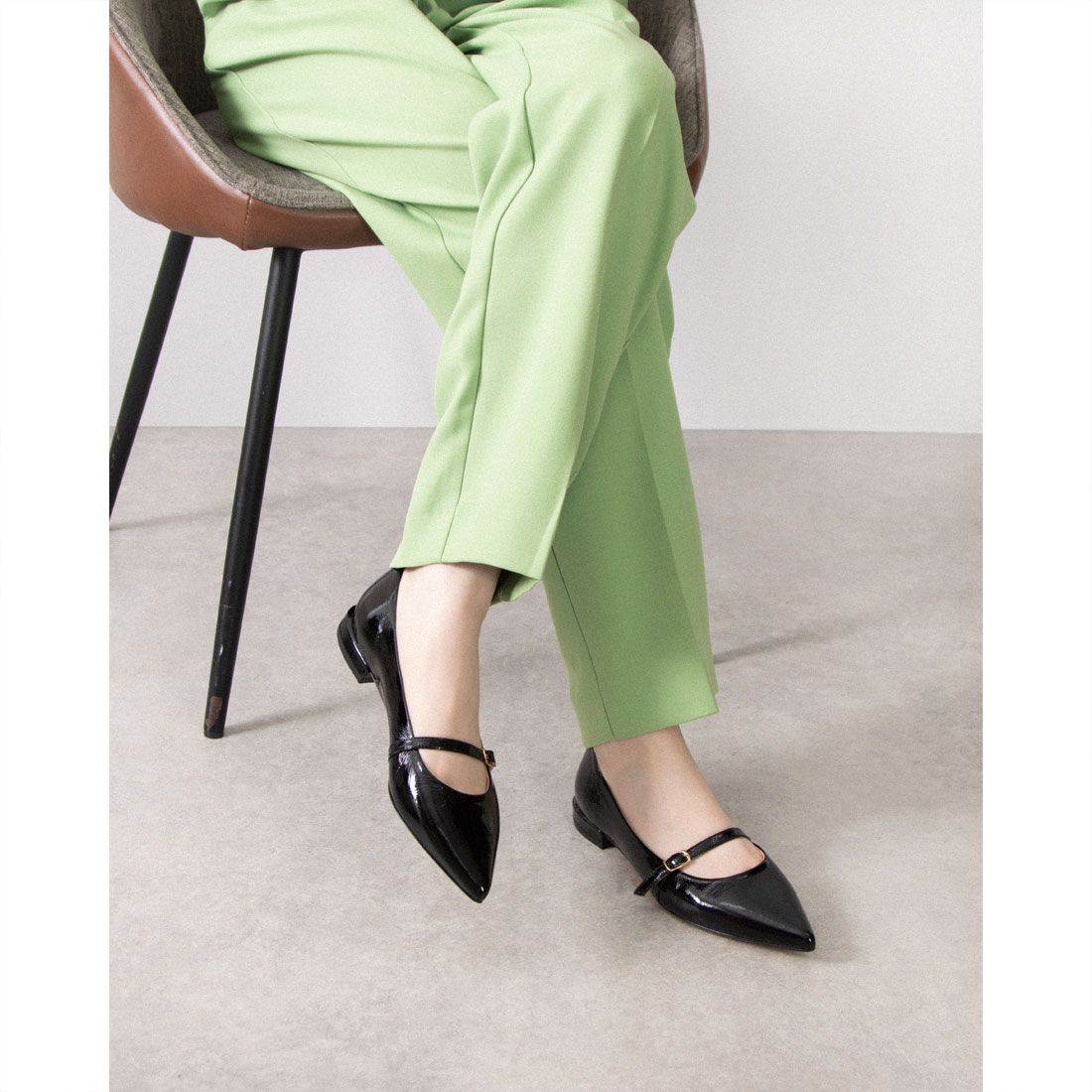 FABIO RUSCONI Strap Pointed Toe Pumps