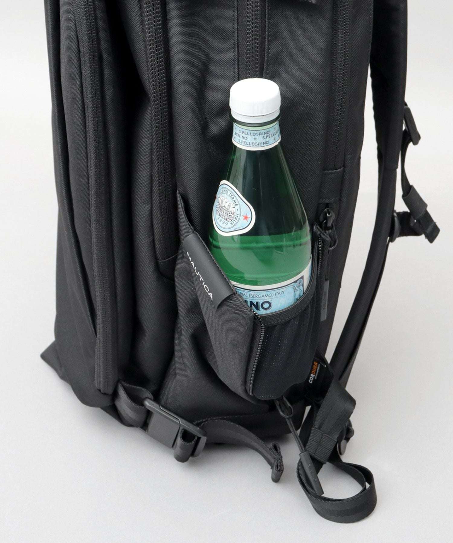 NAUTICA ブラック リュック NAUTICA Backpack Business Backpack Men's Black Simple Water-Repellent