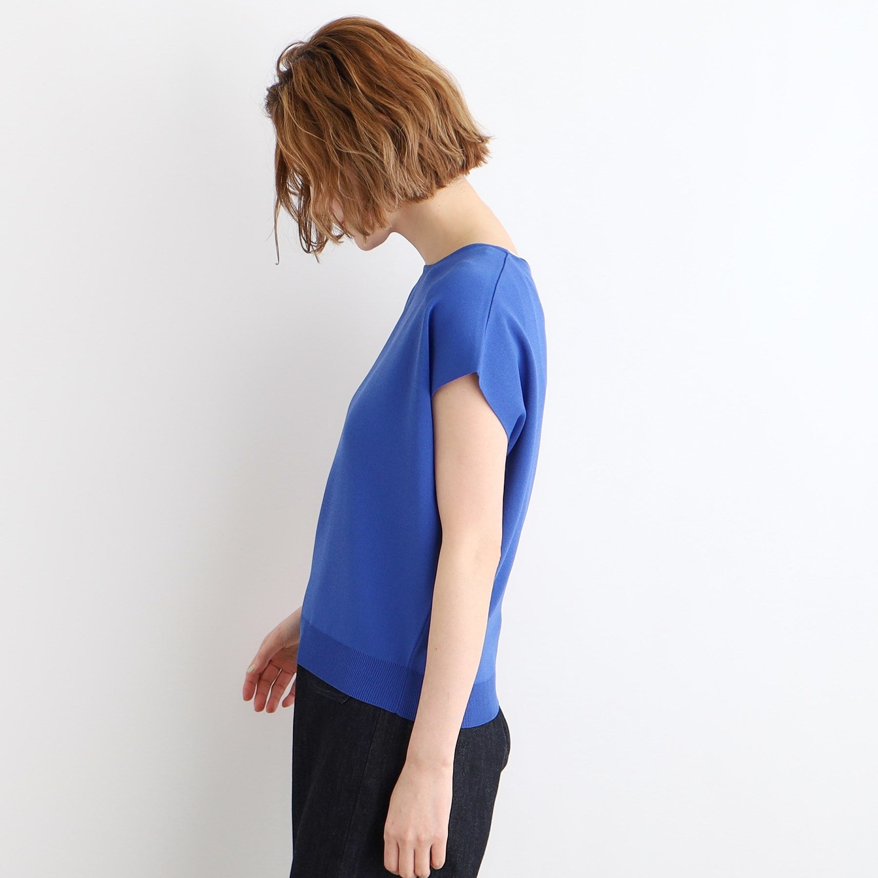 グローブ grove 【夏に嬉しい機能付き】やわらかドライタッチフレンチスリーブニット （ピンク(074)） ピンク(074)