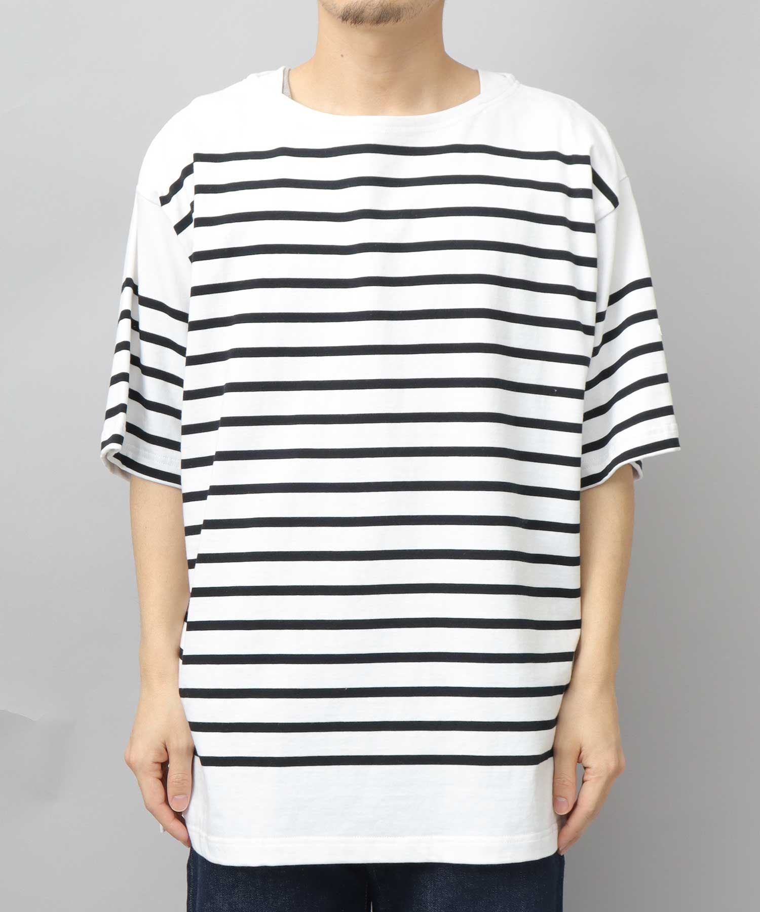 モン ケメル MONT KEMMEL モンケメル バスクシャツ ボーダー オーバーサイズ 半袖tシャツ