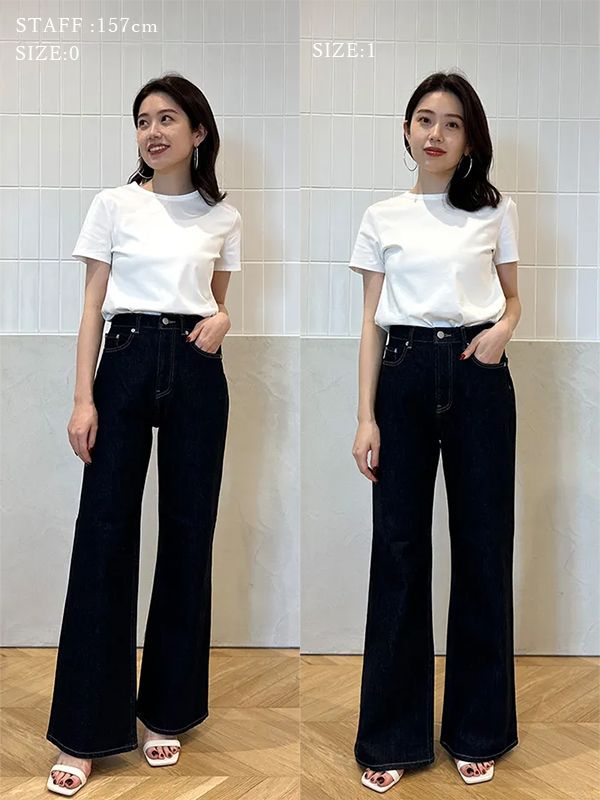 アニュアンス anuans Wide leg denim