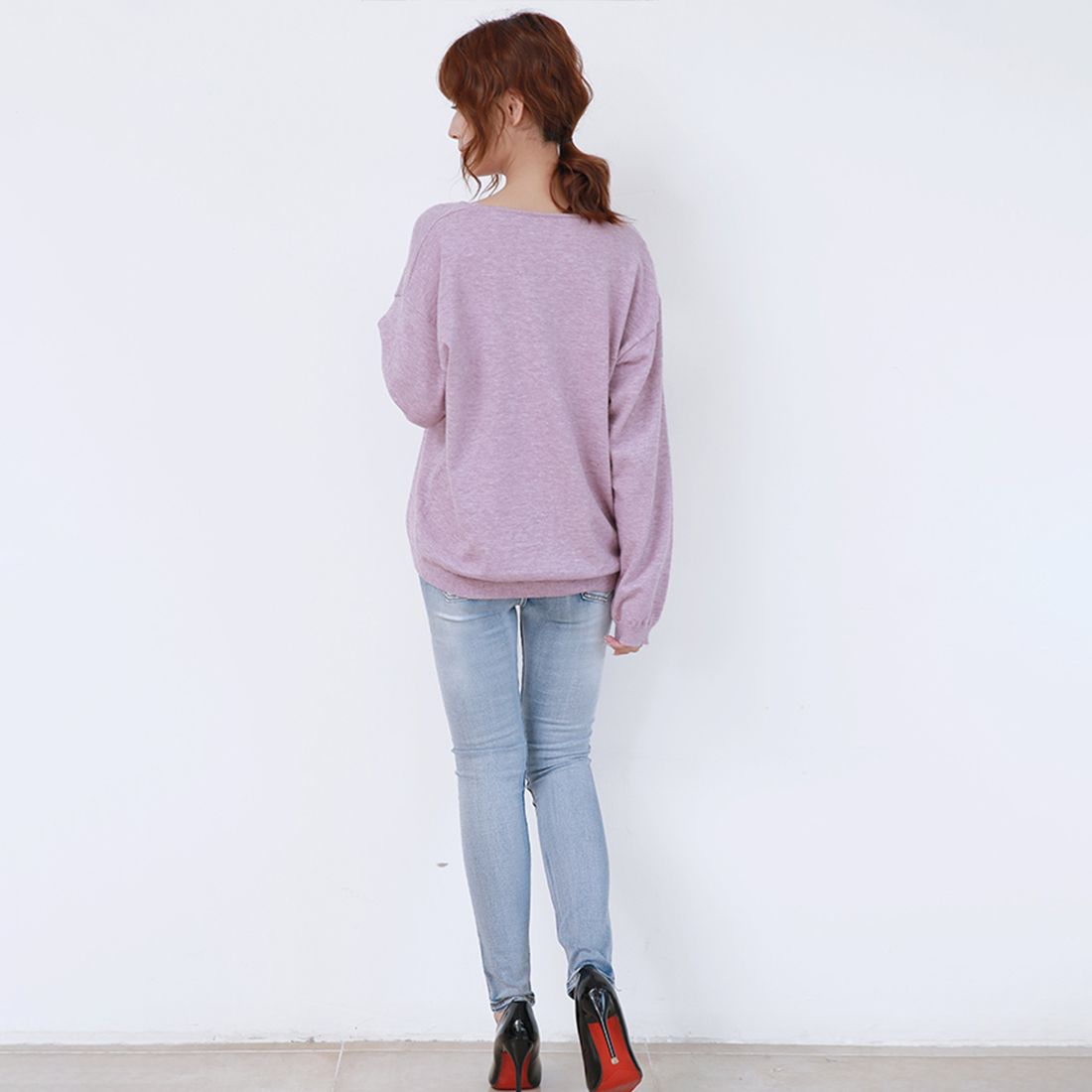 ドゥー ベル Doux Belle 秋新作 洗えるニット レディース/ トップス/ ニット カシミアタッチニット 長袖 秋 冬 オフィス