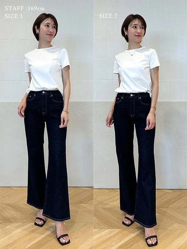 アニュアンス anuans Wide leg denim