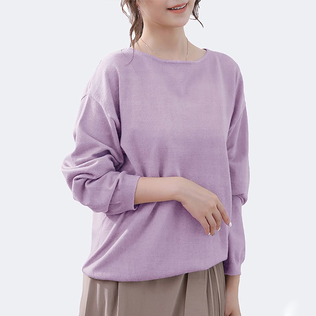 ドゥー ベル Doux Belle 秋新作 洗えるニット レディース/ トップス/ ニット カシミアタッチニット 長袖 秋 冬 オフィス
