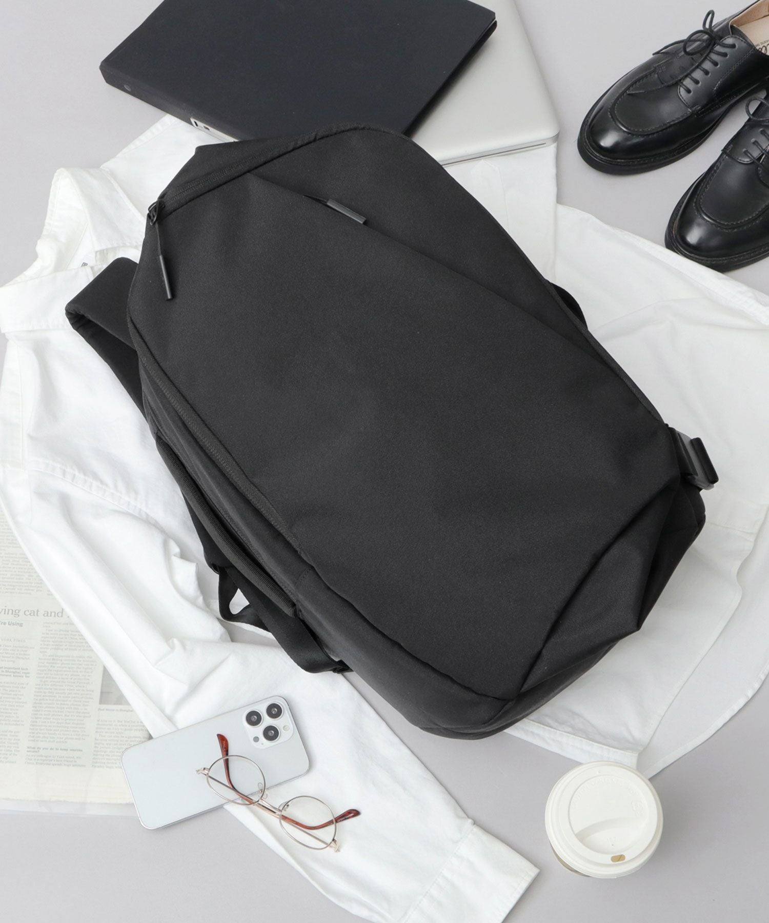 NAUTICA Backpack Business Backpack Men's Black Simple Water-Repellent