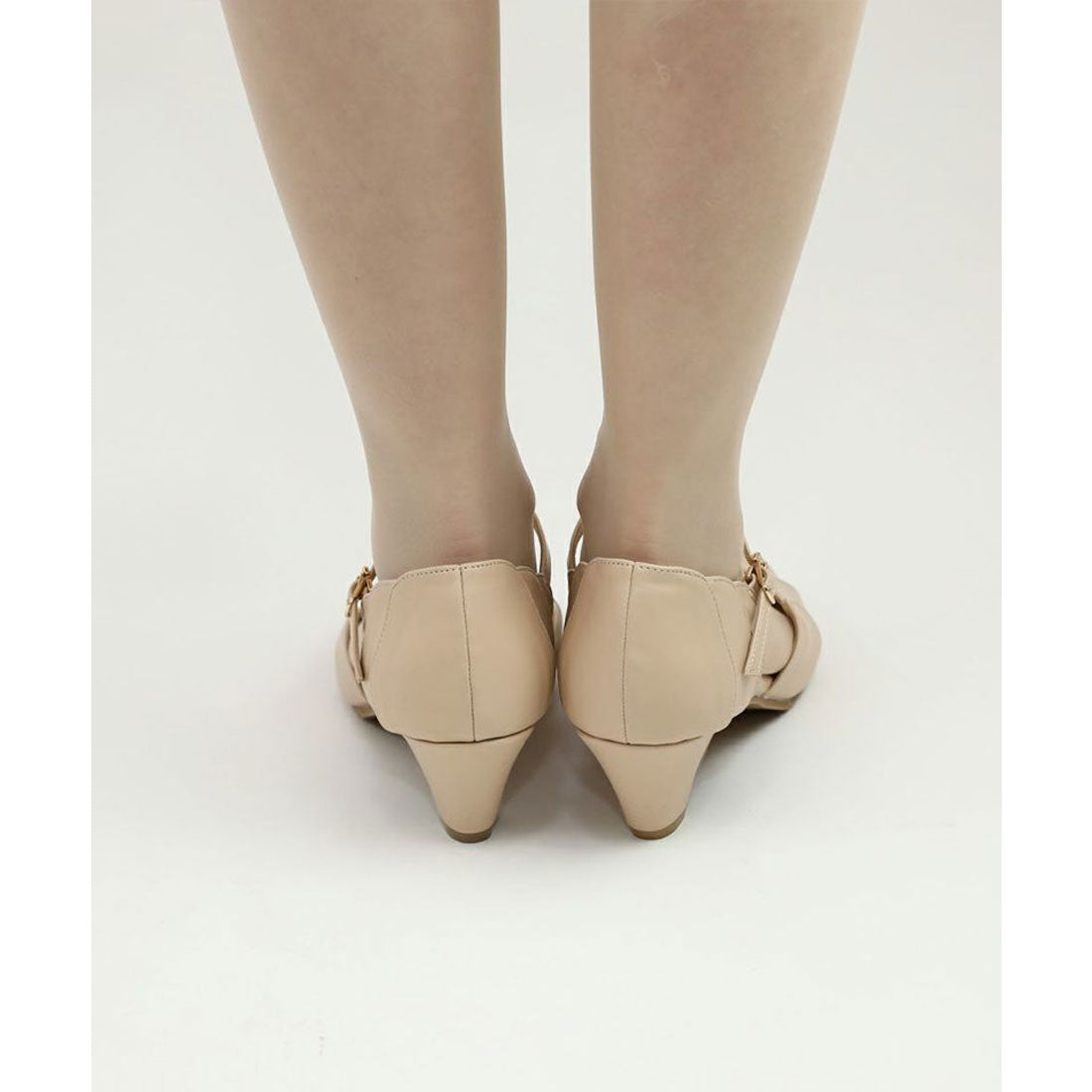 アンアナザーアンジェラス an another angelus フラワーペタルセパレートパンプス(Fi.n.t) （L/BEIGE） L/BEIGE