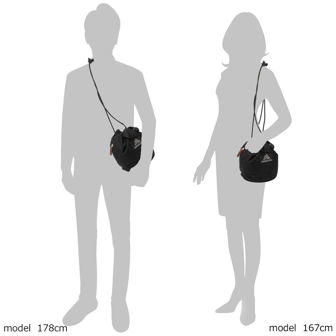グレゴリー GREGORY ショルダーバッグ チンチ ブラック メンズ レディース ユニセックス GREGORY 130296 1041