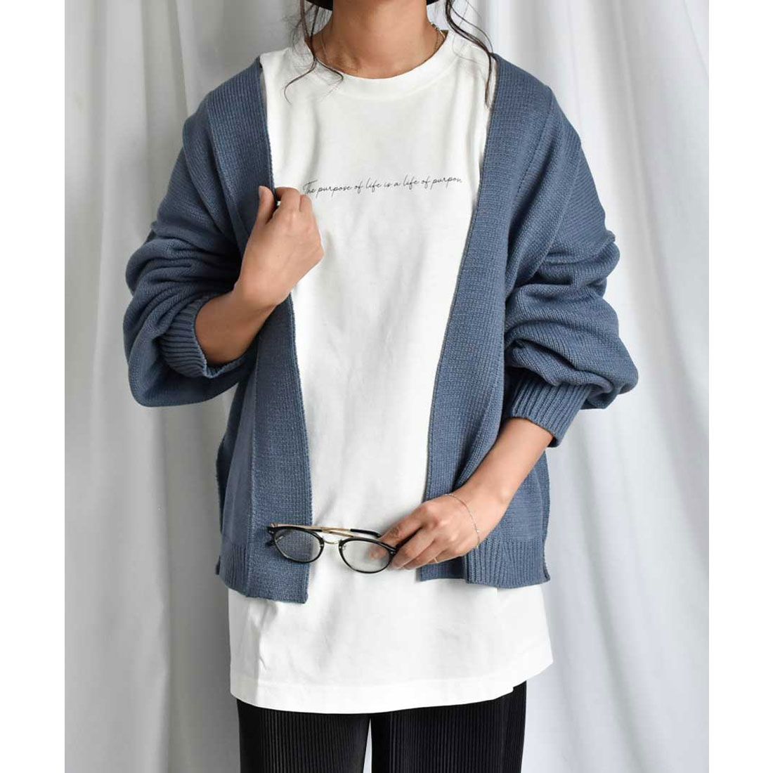アルゴトウキョウ ARGO TOKYO 自宅で洗えるニットARG knit Cardigan 25010 ARGニットカーデイガン
