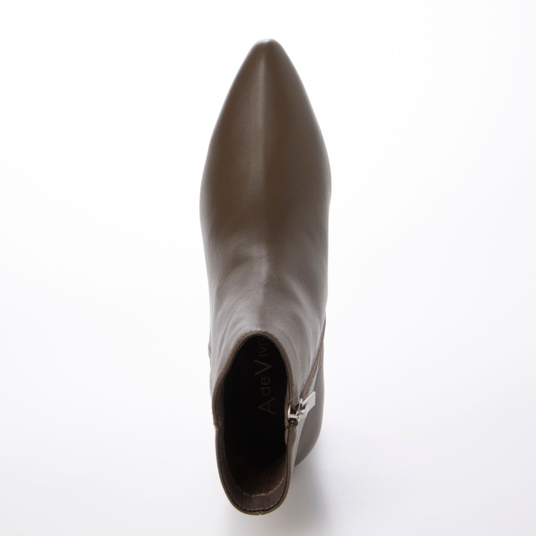 RANDA [A de Vivre] [Genuine Leather] Pointed Toe Leather Short Boots