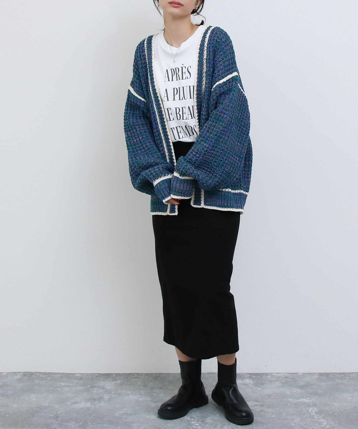 ソーシャルガール SocialGIRL ミックスニットカーディガン