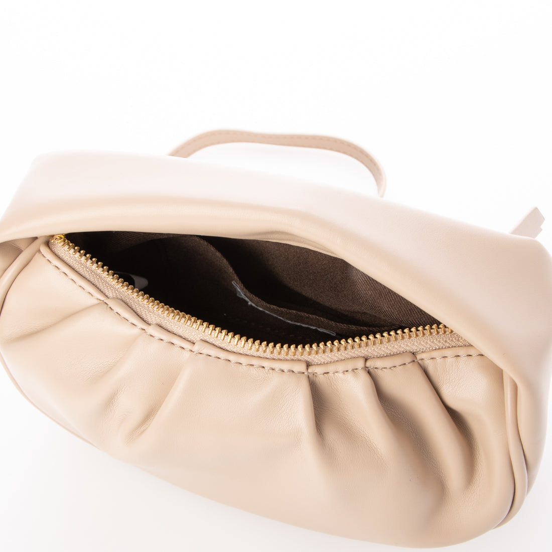 カシュカシュ cache cache ハーフムーンギャザー2wayミニショルダー （BE） BE