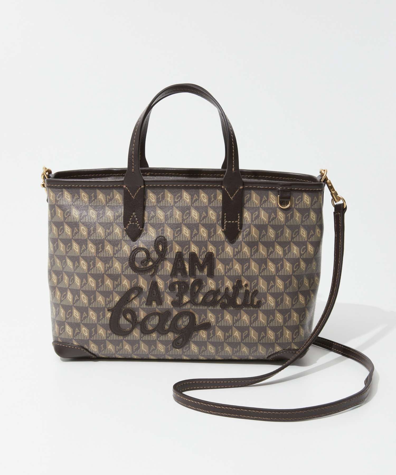 アニヤハインドマーチ Anya Hindmarch 5050925 194891 トートバッグ I am a Plastic Bag Tote XS レディース モチーフ クロスボディ XSサイズ レザー ショルダーバッグ 2way
