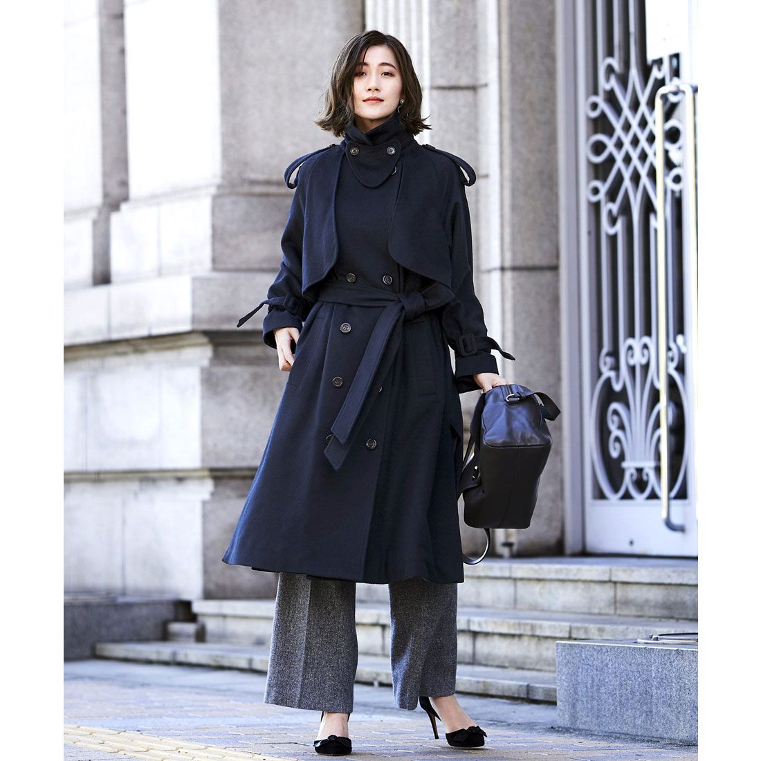 ルイルエブティック RUIRUE BOUTIQUE ロングルーズトレンチコート