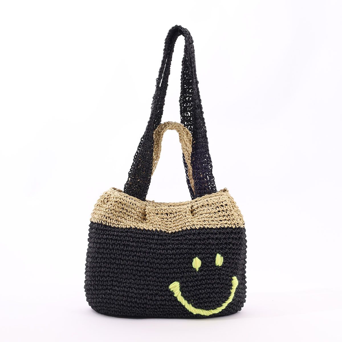 クーコ COOCO SMILEY 2ハンドルタック入カゴバッグ