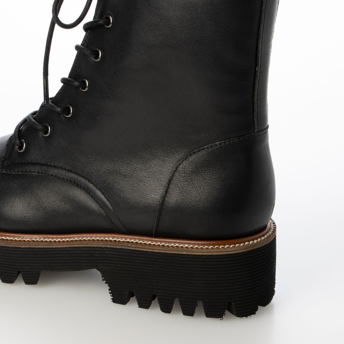 [Lightweight] Tank sole lace-up boots