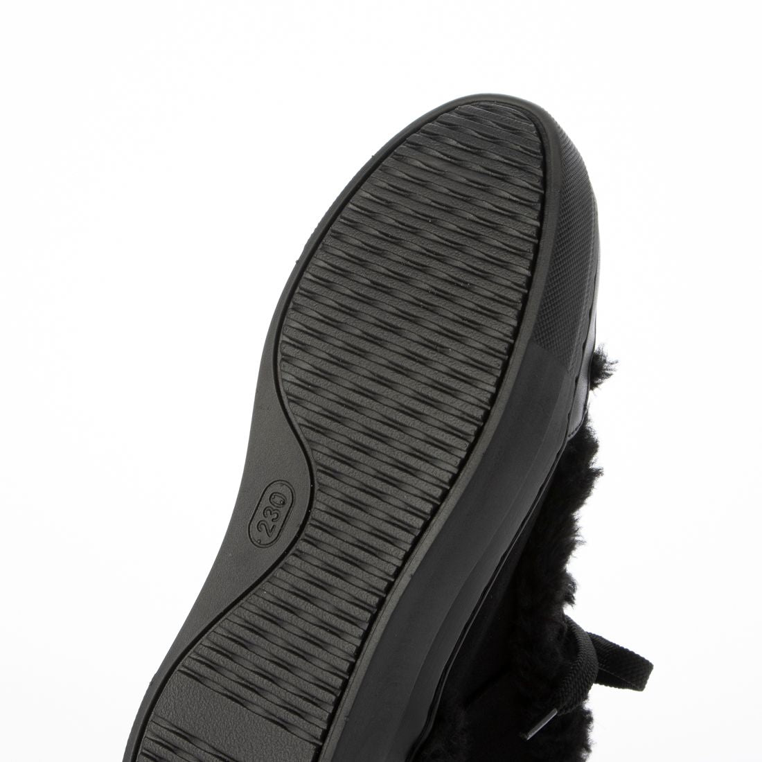 シックス CHICS ファーコンビレースアップスニーカー