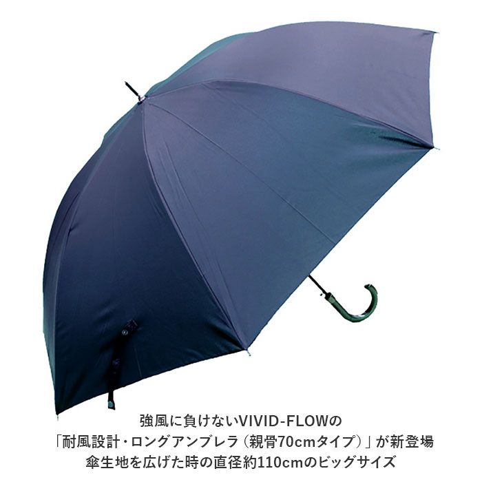 バックヤードファミリー BACKYARD FAMILY 耐風設計 長傘70cm