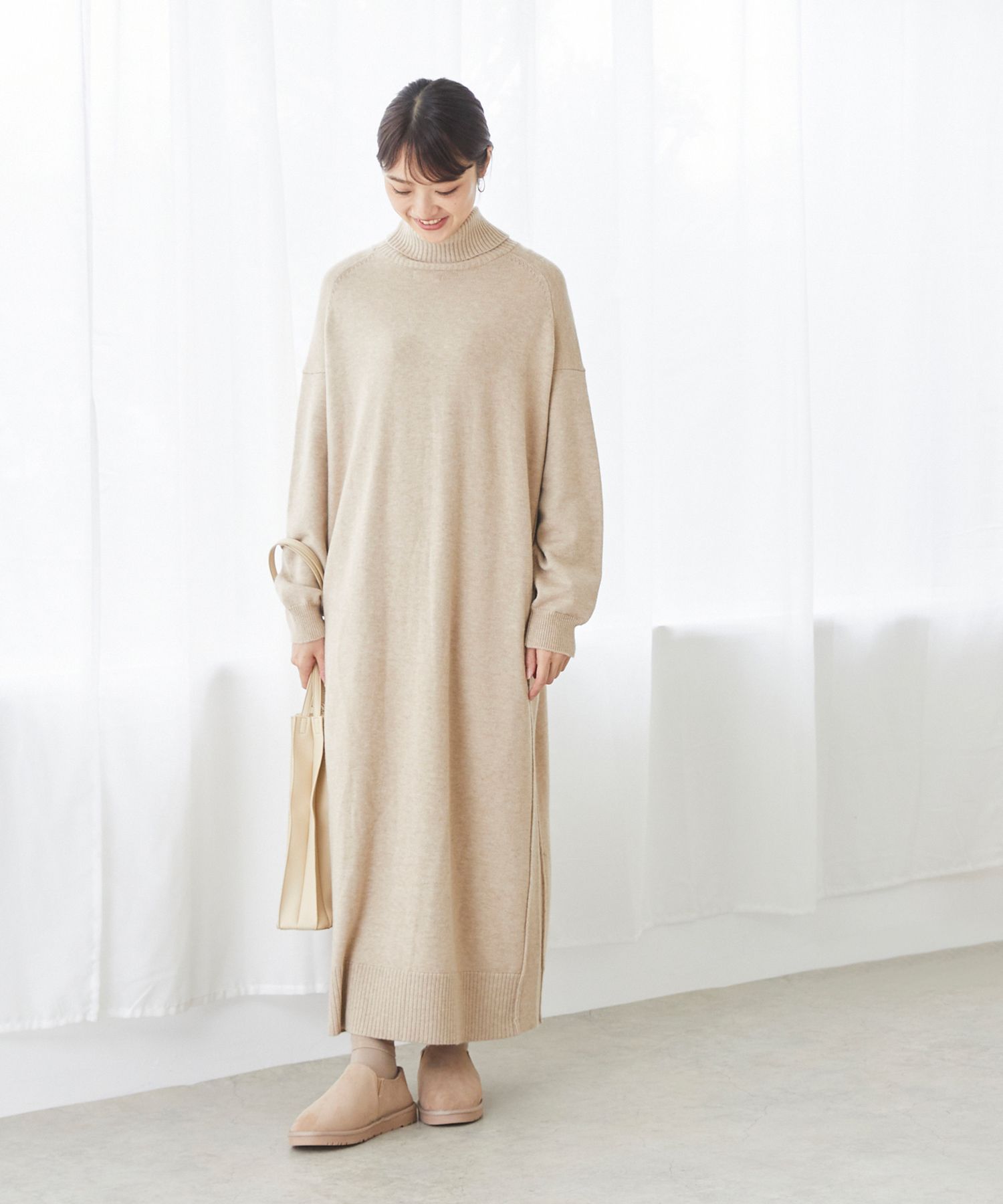 モーイモーイ mooimooi 撥水 フェイクムートンスリッポン