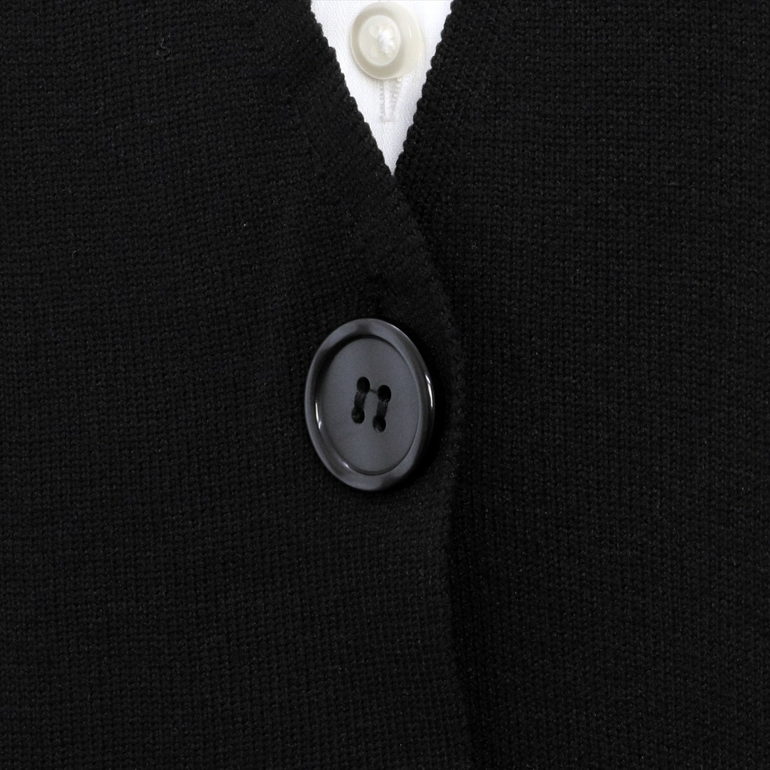 トーキョーシャツ TOKYO SHIRTS 総針ロングニットジレ （ブラック） ブラック