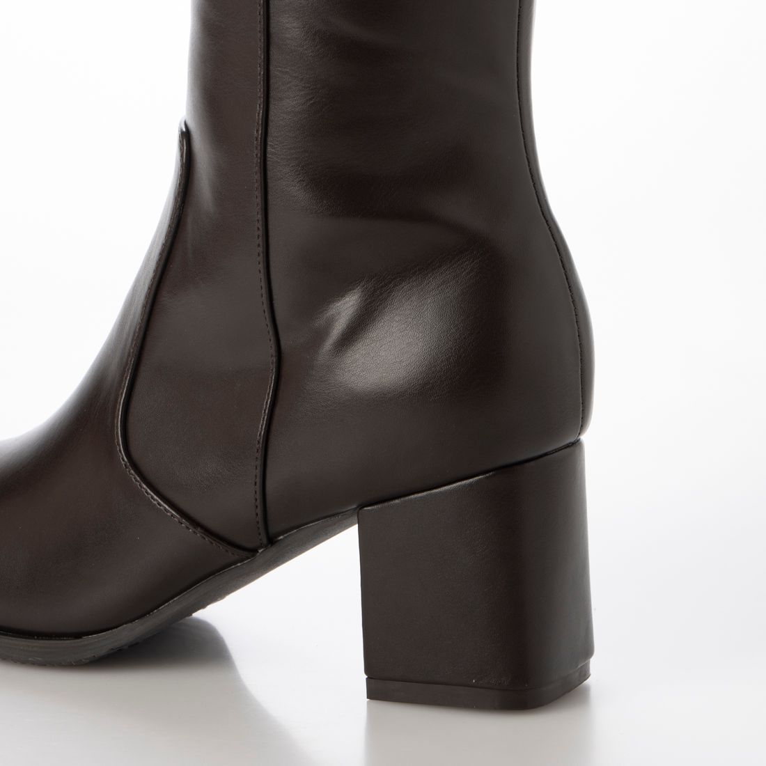 [EVOL] Square 6.5cm heel long boots IV5200