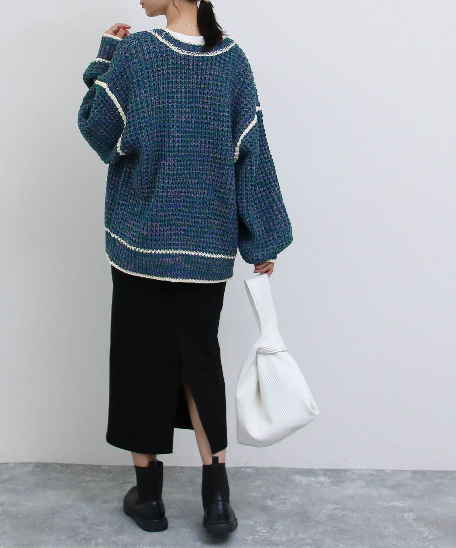 ソーシャルガール SocialGIRL ミックスニットカーディガン