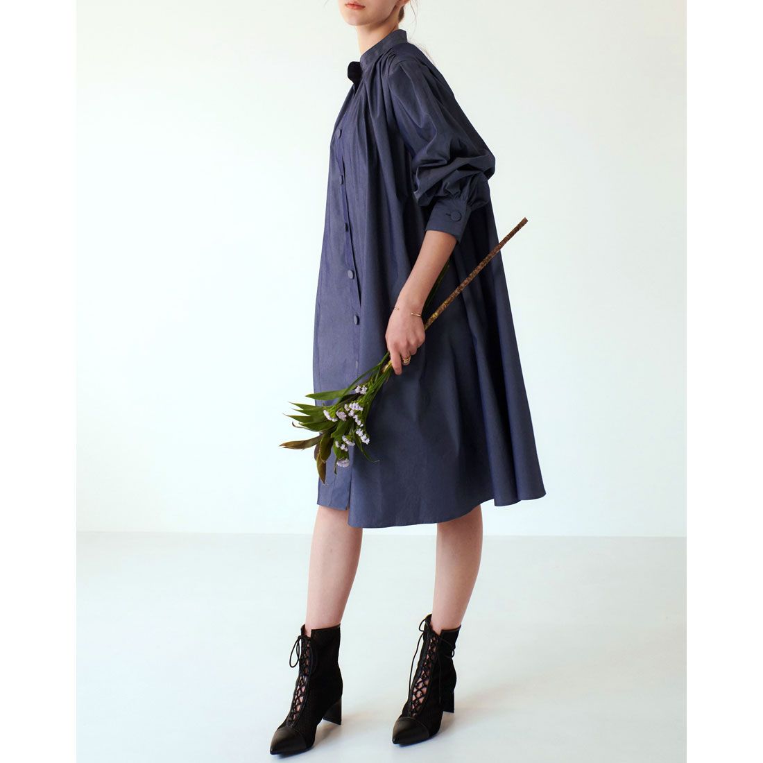 ミレム mirem Volume sleeve one-piece