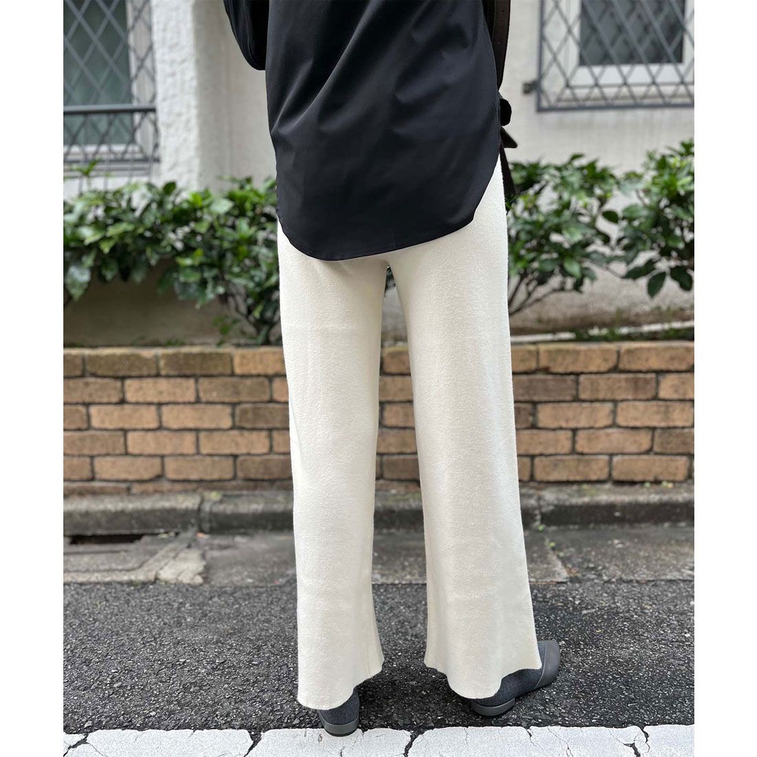 ジュエローブ Jewelobe センタースリットニットリラックスパンツ