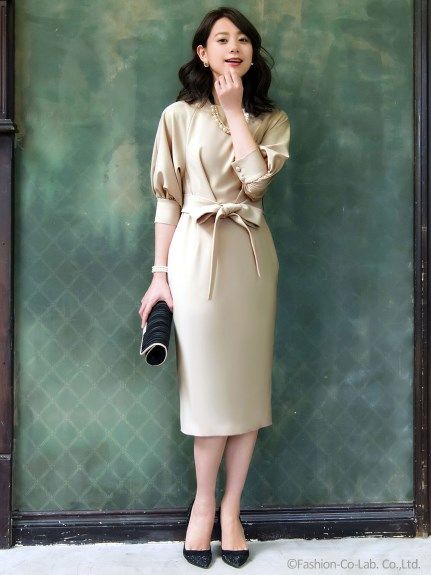 バルーンスリーブワンピース