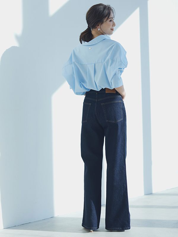 アニュアンス anuans Wide leg denim