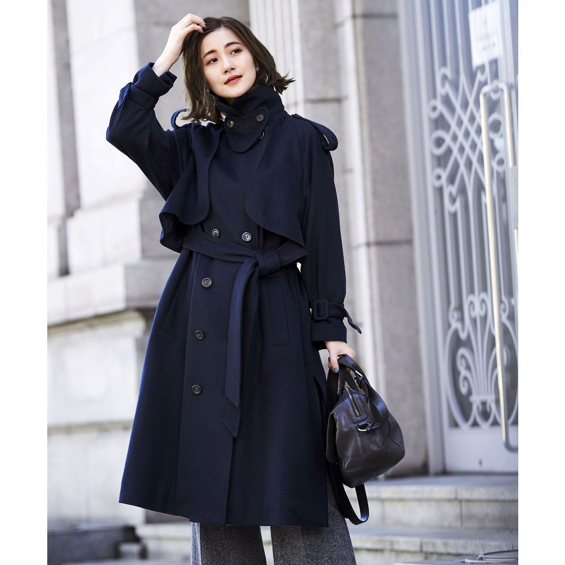 ルイルエブティック RUIRUE BOUTIQUE ロングルーズトレンチコート