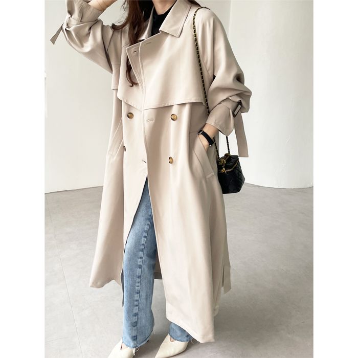 GeeRA Elegant oversized trench coat