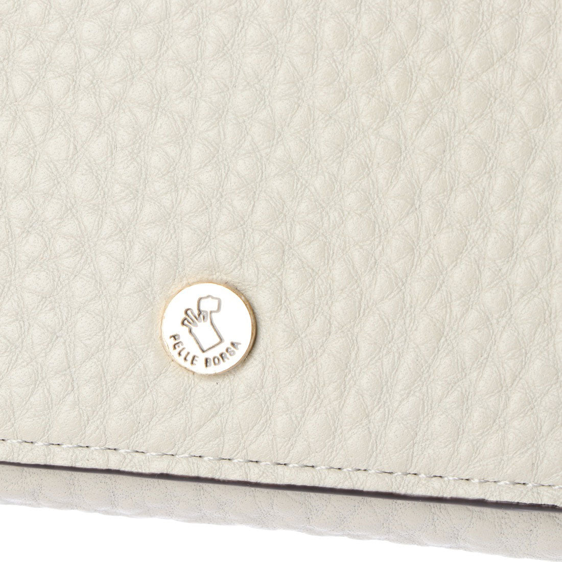 ペレボルサ PELLE BORSA 3つ折財布 （ホワイト） ホワイト