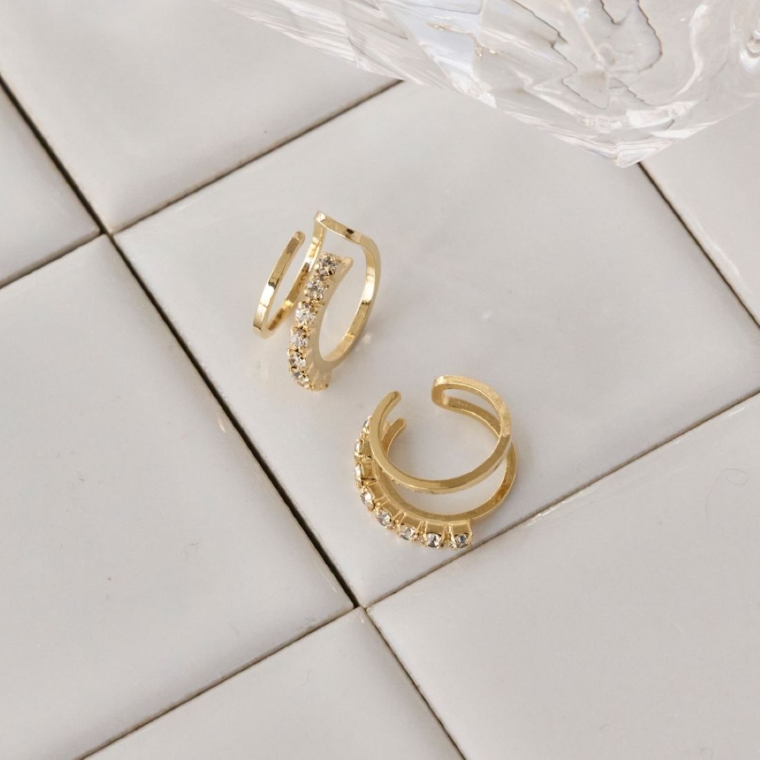 フィービィー Phoebe グリーミングビジューイヤリング