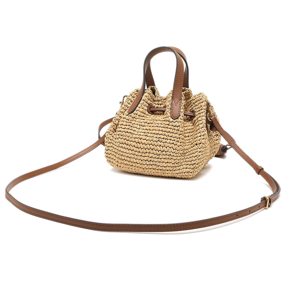 アニヤハインドマーチ Anya Hindmarch かごバッグ トートバッグ スモール ドローストリング トート ベージュ ブラウン レディース ANYA HINDMARCH 5050925163545 NATURAL