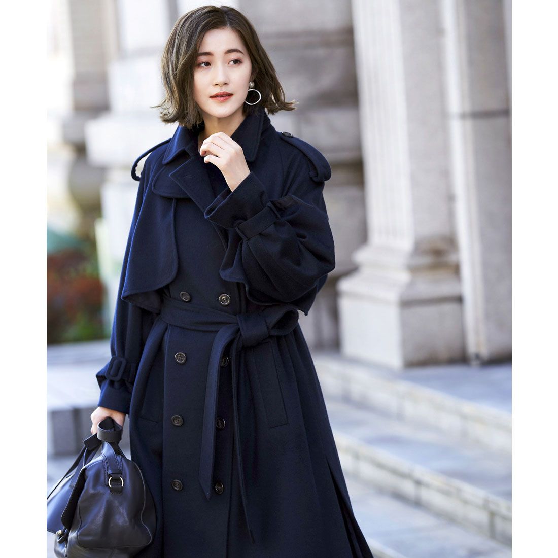 ルイルエブティック RUIRUE BOUTIQUE ロングルーズトレンチコート