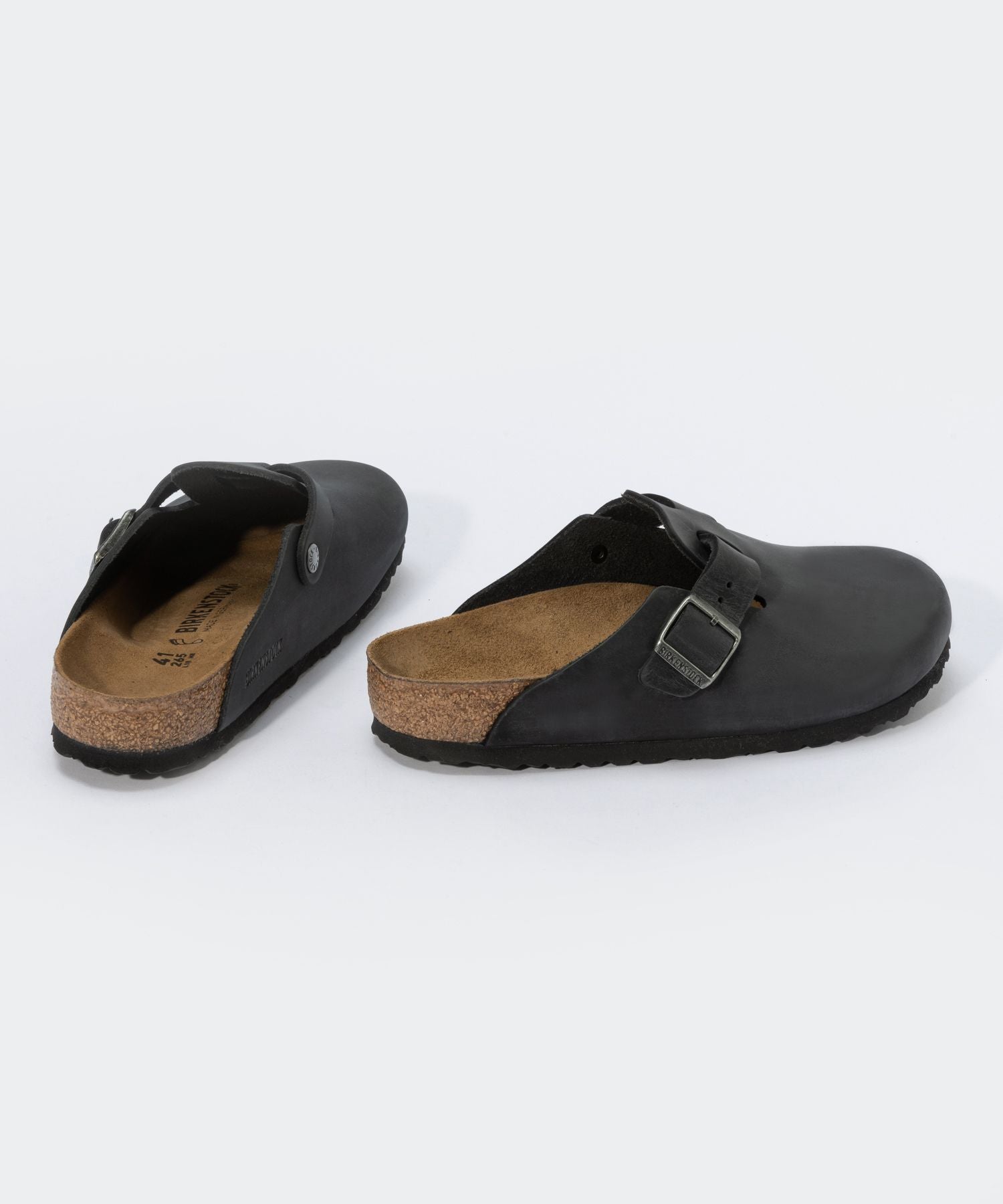 BIRKENSTOCK 波士頓塗油皮革男式女式 860131 59461 960811 涼鞋鞋軟鞋墊常規版型