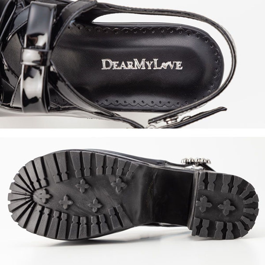 ディアマイラブ DearMyLove ダブルクロスリボンサンダル