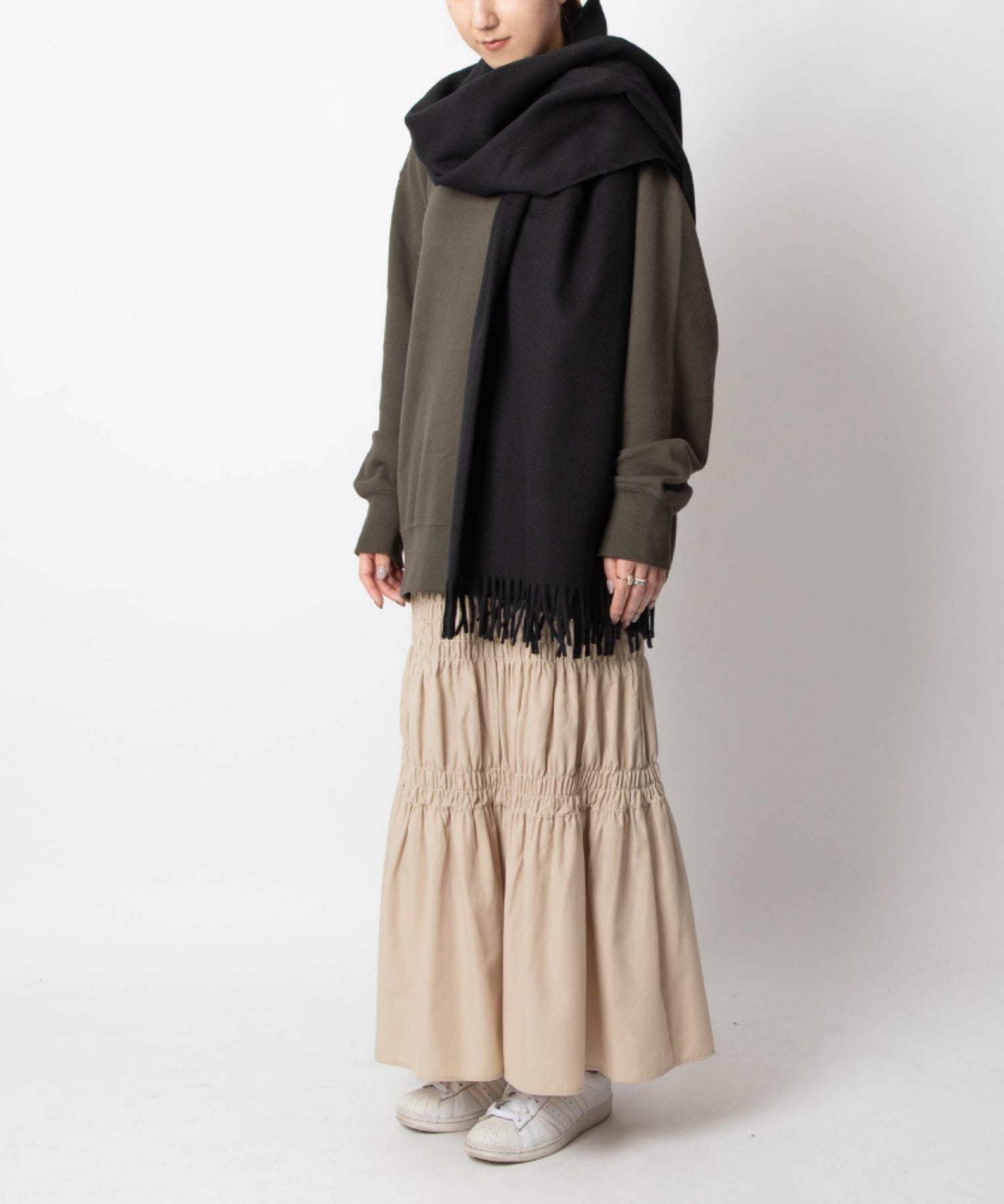 アーペーセー A.P.C. WOAFE M15170 マフラー レディース アパレル ウール ストール echarpe alix brodee 200×75 無地 大判