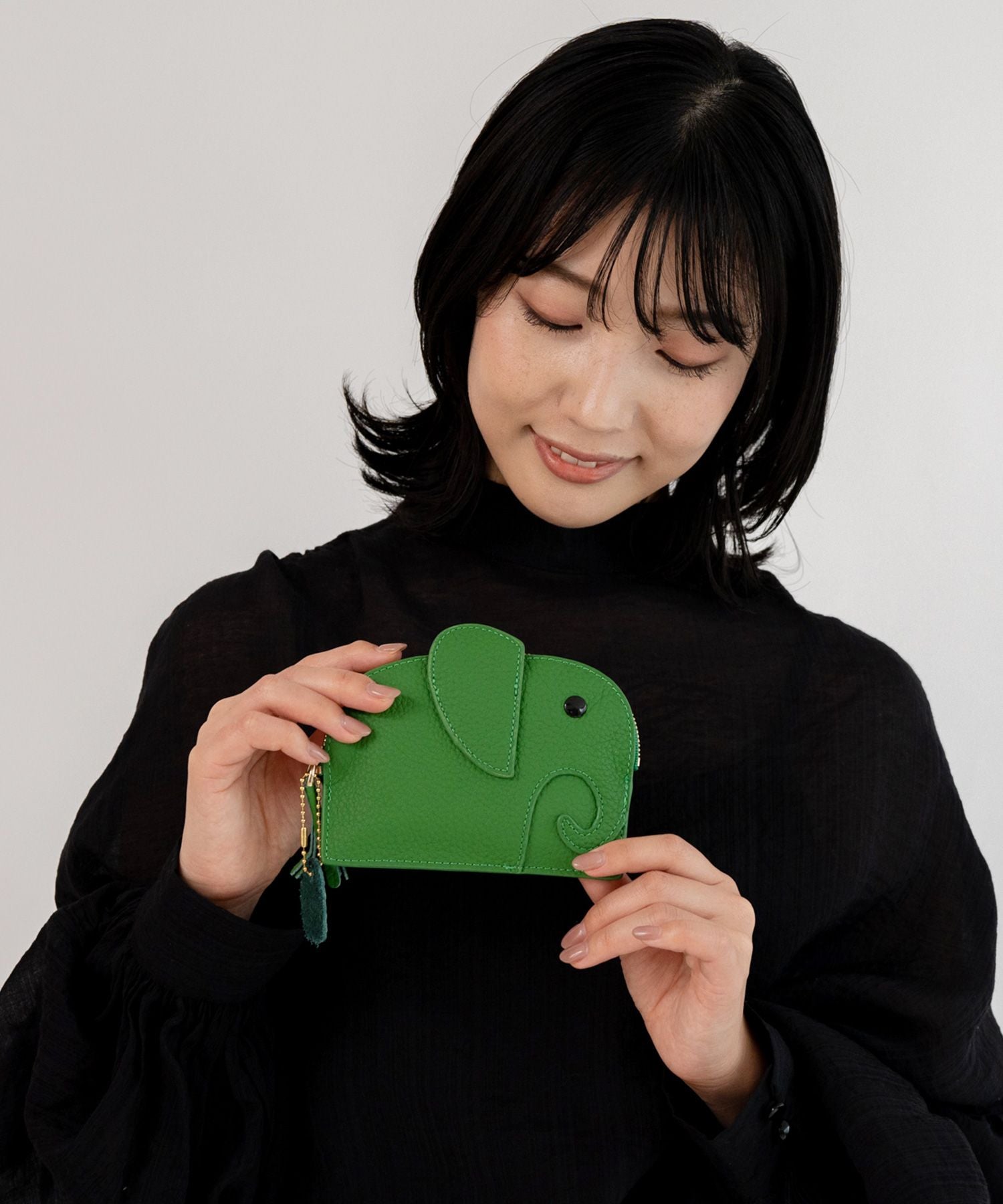 ヴィータフェリーチェ VitaFelice キーリング付き本革コインケース