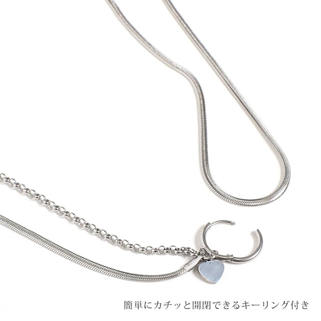 リアルスタイル REAL STYLE ショルダーストラップ チェーン レディース メンズ アクセサリー ネックレス シルバー キーホルダー スマホ 斜めがけ 肩掛け おしゃれ