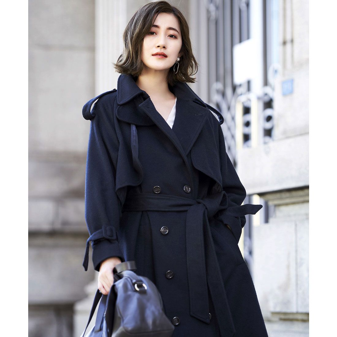 ルイルエブティック RUIRUE BOUTIQUE ロングルーズトレンチコート