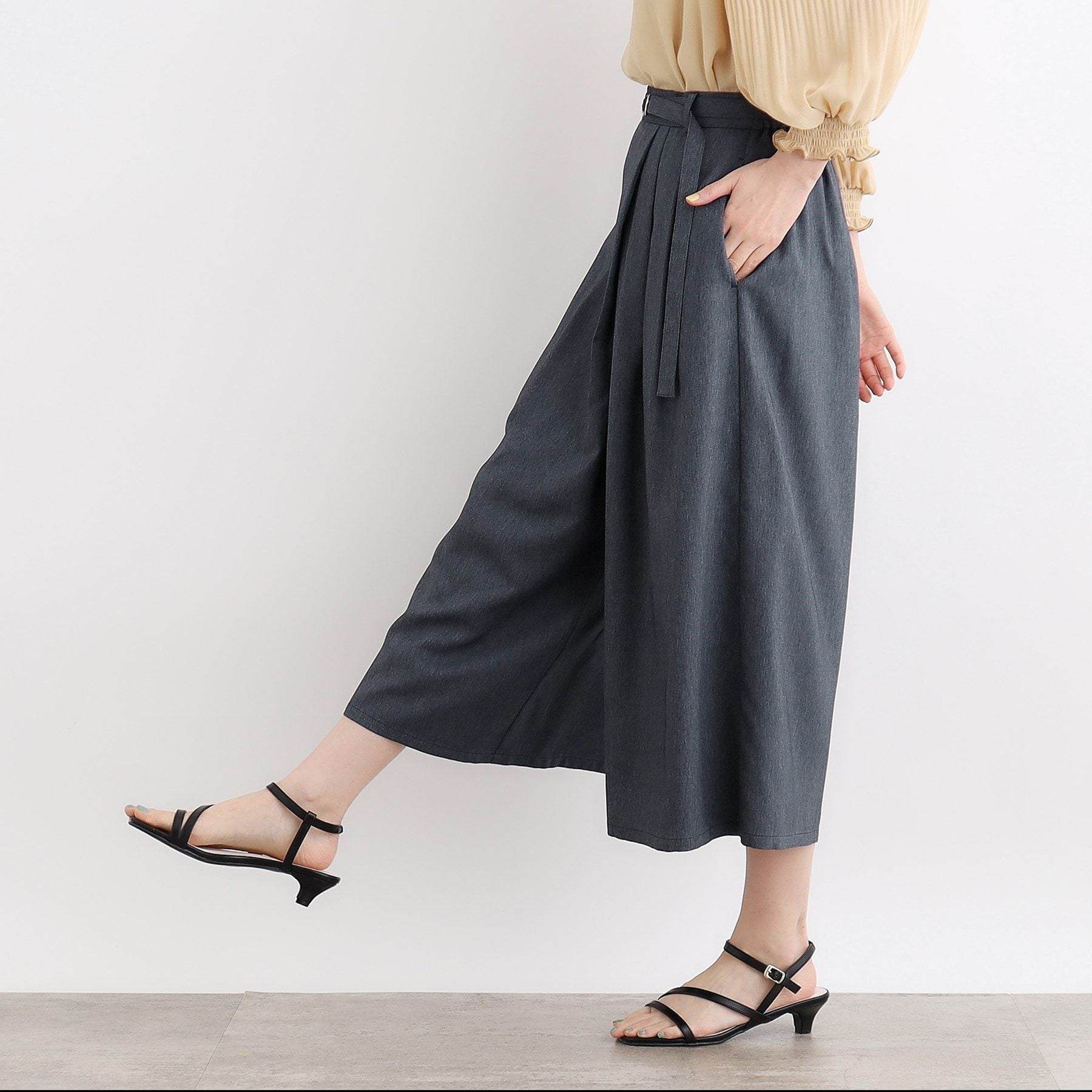 グローブ grove デニム調ラップスカーチョ