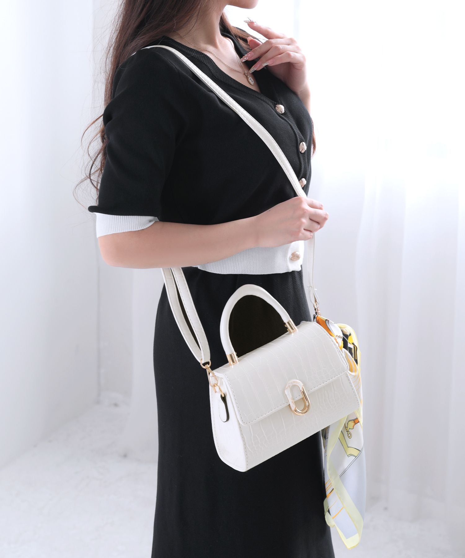 ジュリアブティック JULIA BOUTIQUE クロコ調2wayフラップミニバッグ24104