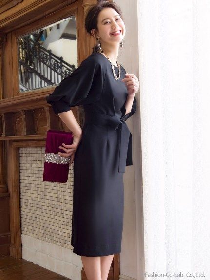 バルーンスリーブワンピース