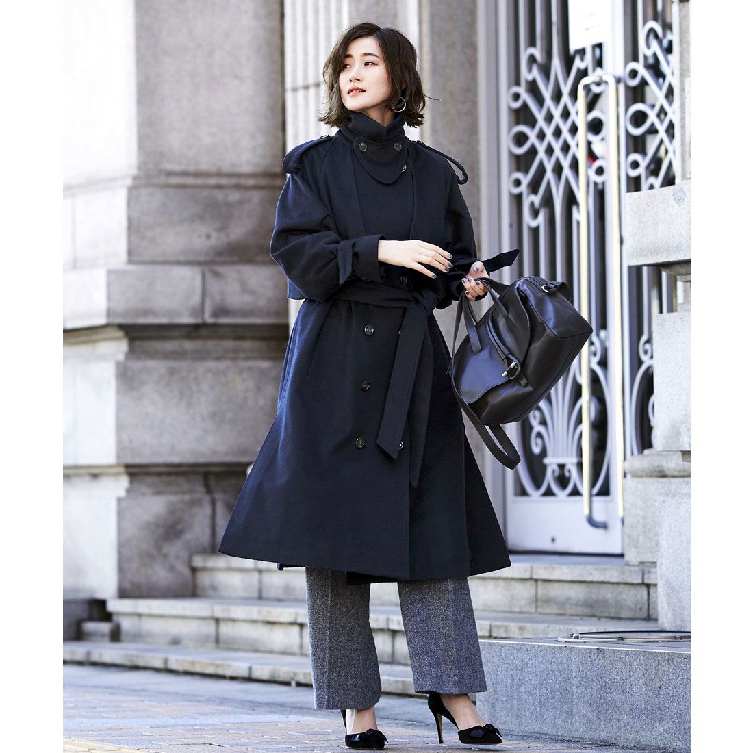ルイルエブティック RUIRUE BOUTIQUE ロングルーズトレンチコート