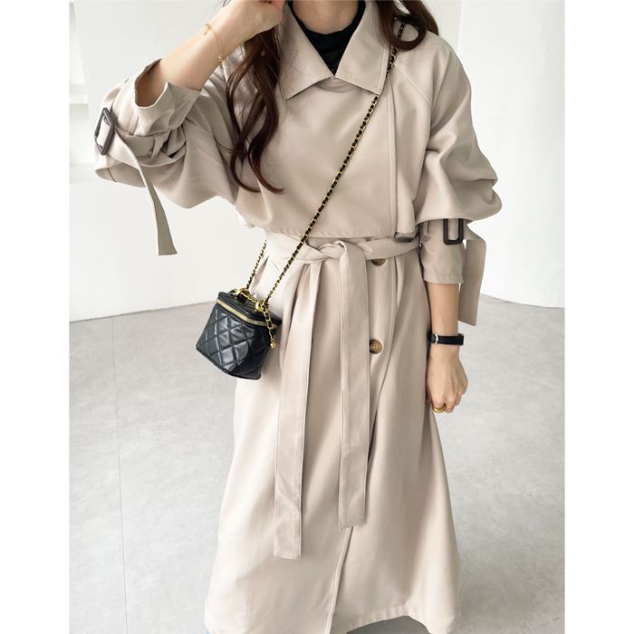 GeeRA Elegant oversized trench coat